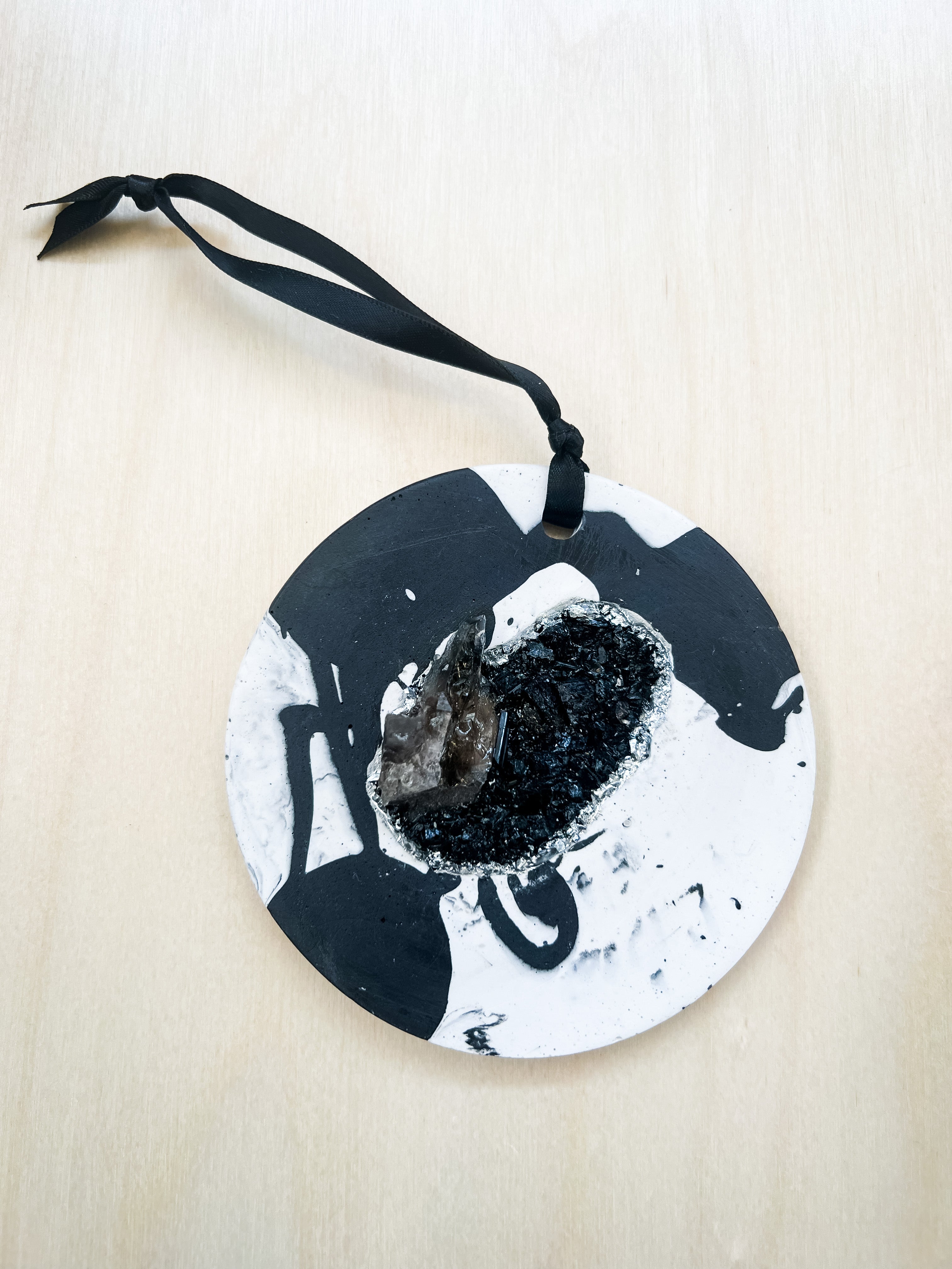 Splotched Ornament | Black Tourmaline